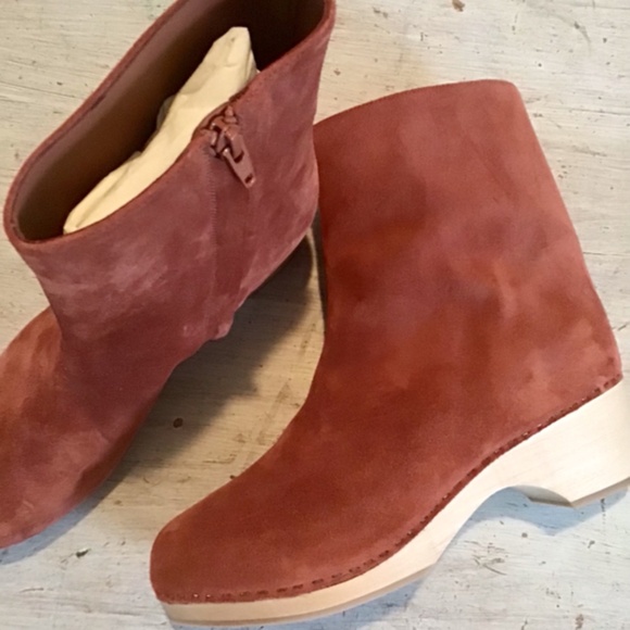 Doen Whitby clog boots, NEW, rust suede, sz 40 - Picture 5 of 7